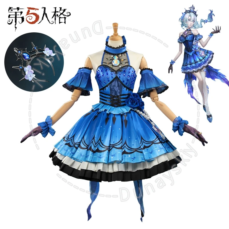 

Костюм для косплея Identity V Infinity Paradox Naiad Grace Dream Guide Of The Sleeping Pure Land с париком и короной для Хэллоуина