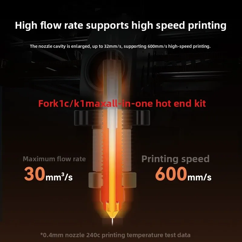 3D Printer Accessories, Print Head FOR K1C/K1MAX Integrated Nozzle Extrusion Head Head Kit