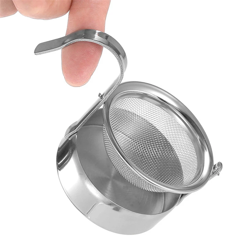 New Rotatable Tea Infuser Stainless Steel Fine Mesh Tea Leaf Spice Strainer Filter Diffuser for Mug Teapot Kitchen Accessories