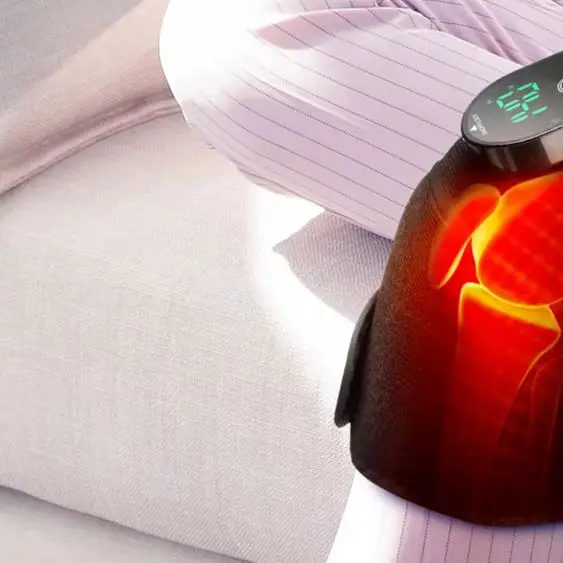 Soft Intelligent Electric Heating Pad 6-Temperature Knee Shoulder Warmer with Auto Shut-off USB Charging for Pain Relief