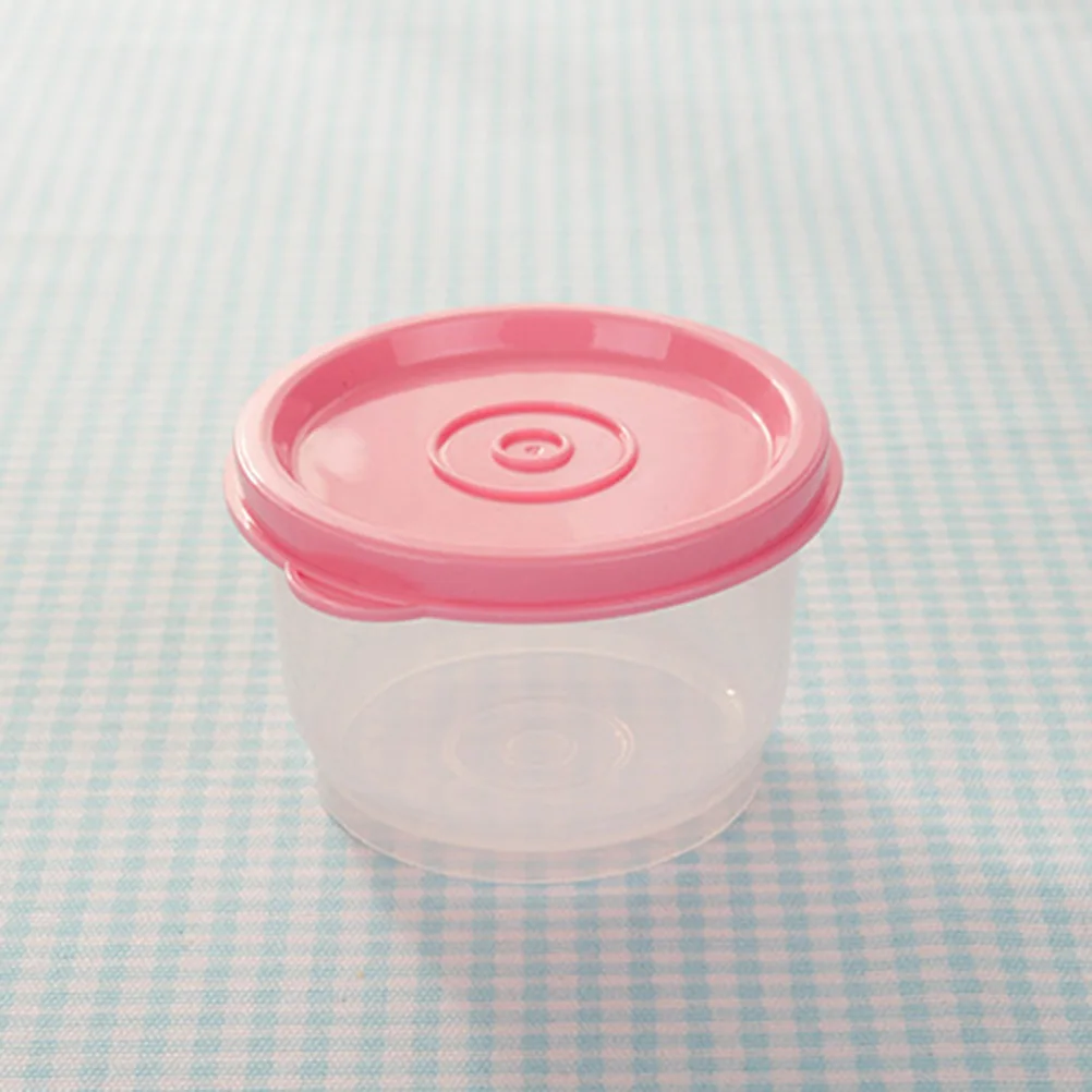 

4pcs Small Lunch Boxes Food Grade Plastic Reusable Crisper Containers Sealed Bowls Microwave Safe Dishwasher Freezer Stackable