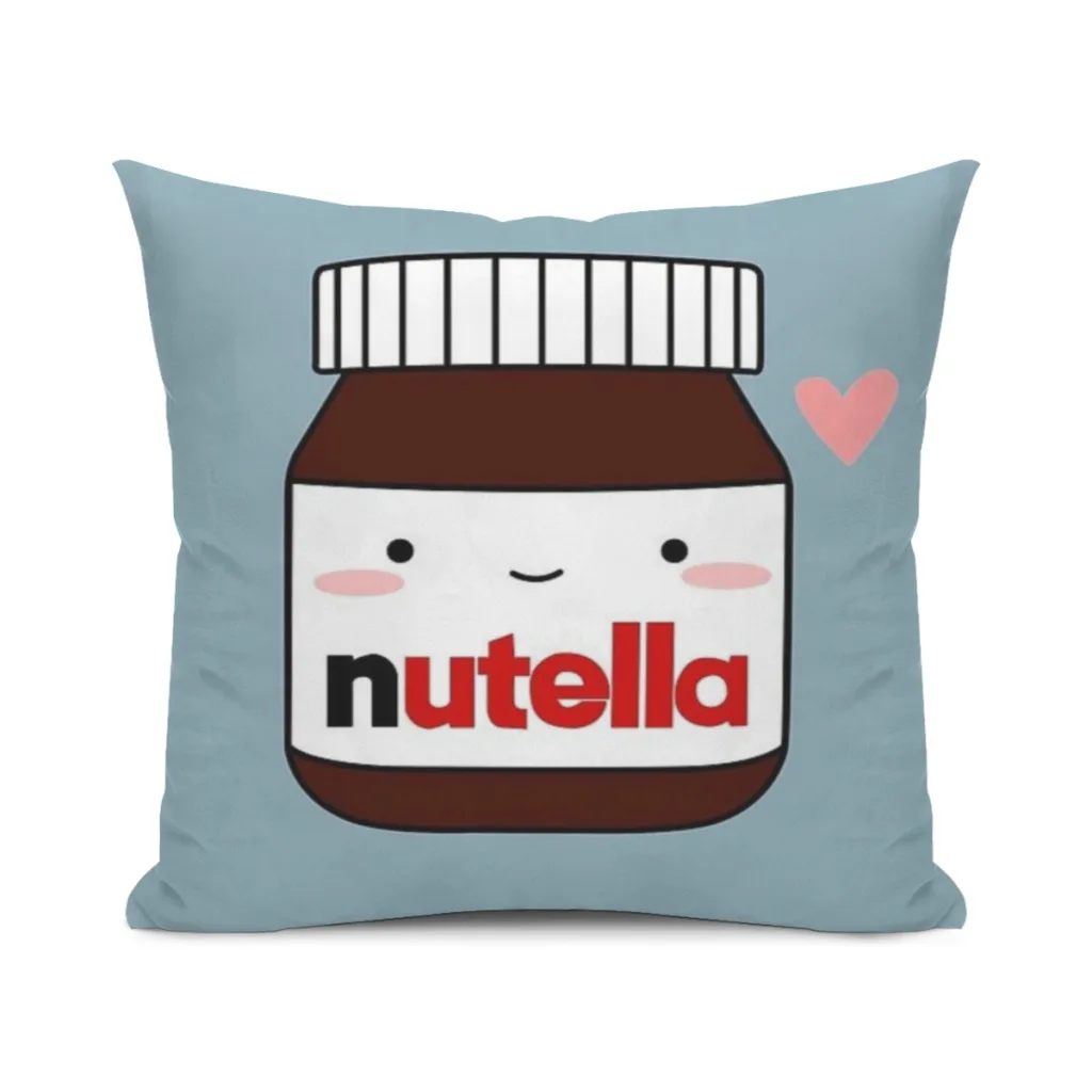 

Cute Nutella jar Cushion Office Classroom Chair Cushion Couch Pillow Bedroom Floor Winter Thick