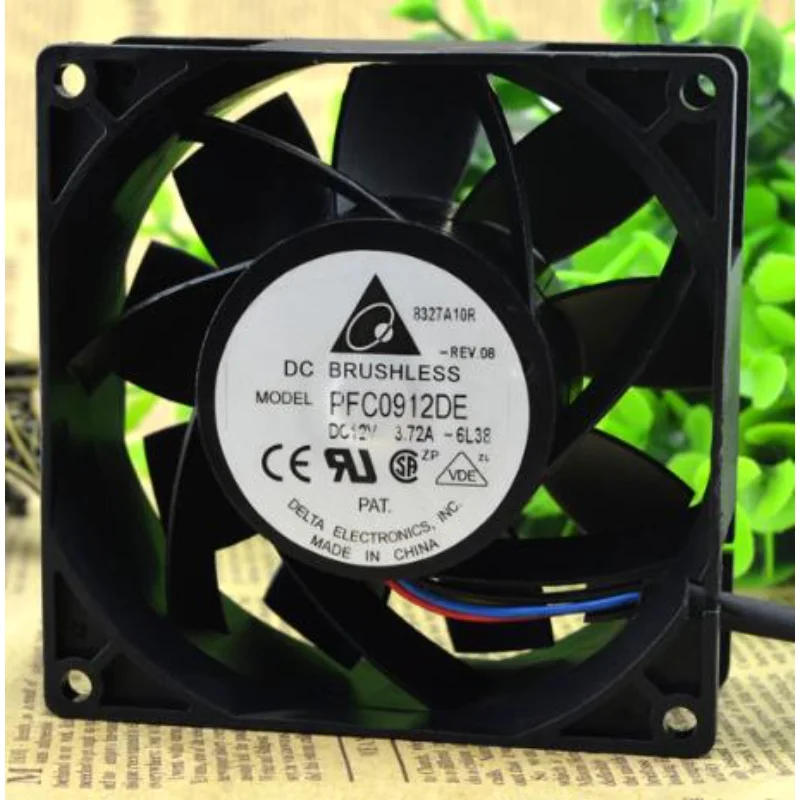 

SSEA New Fan for Delta PFC0912DE 12V 4.32A 9cm 4-wire Motorcycle Atomizer Violent Server Fan 9038