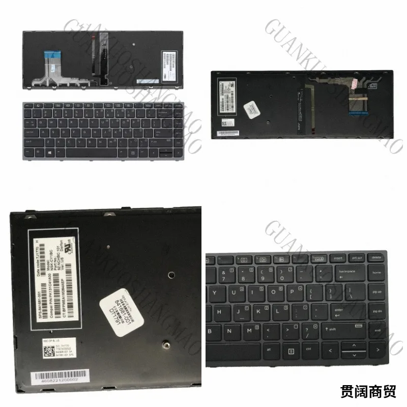 HJY...841681-001 is suitable for HP Zbook Studio G3 Laptop Keyboard US Layout Black
