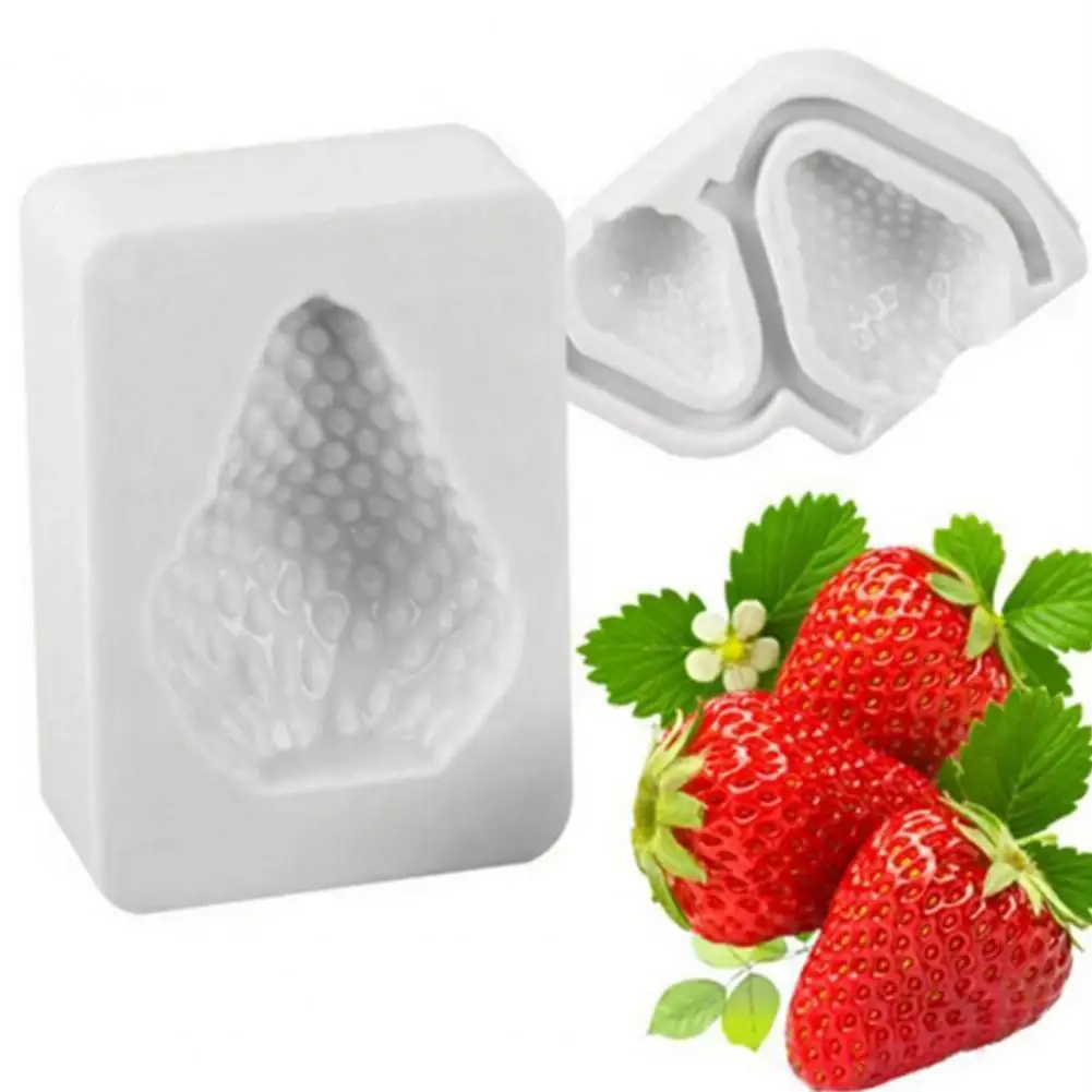 Residue-free Baking Mold Strawberry Silicone Baking Mold Food Grade Candy Chocolate Mould Easy Release Diy Cake Decorating Tool