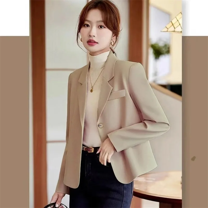 Xiaoxiangfeng Suit Jacket Women's Spring Autumn New 2025 Korean Loose Blazer Coat High Quality Fashion Outerwear Ladies Outcoat