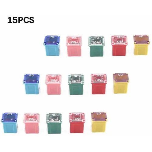 Imagen 2 del producto Kit de fusibles en forma de caja JCASE de perfil bajo automotriz de 15/30 Uds para camionetas Ford, Chevy/GM, Nissan y Toyota, coches y SUV