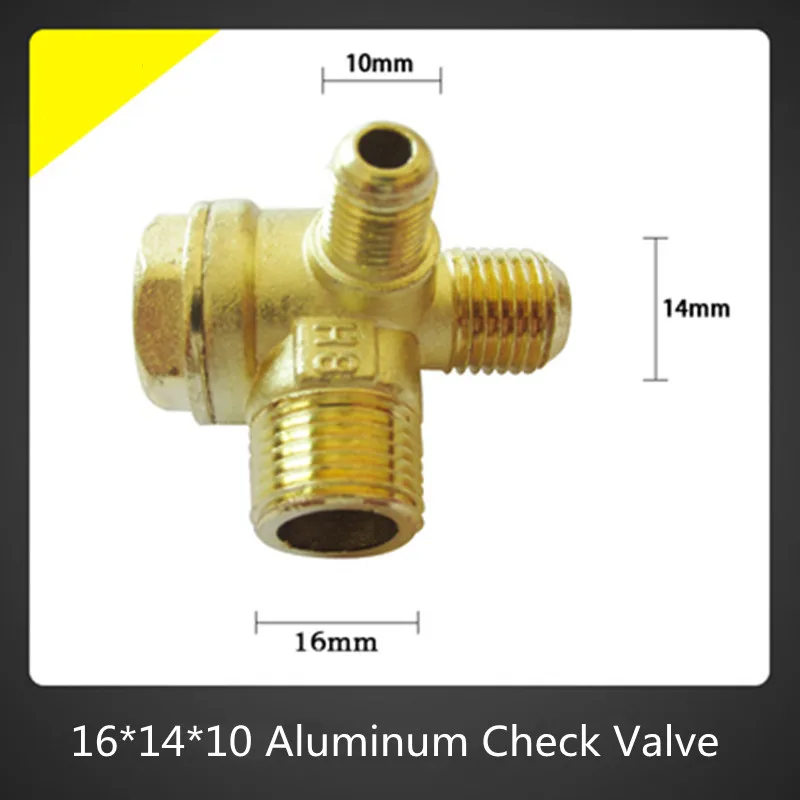 Brass Check Valve One Way Inline Fuel Non Return Gas Diesel Water Air Compressor Threaded Fitting Connector Tool