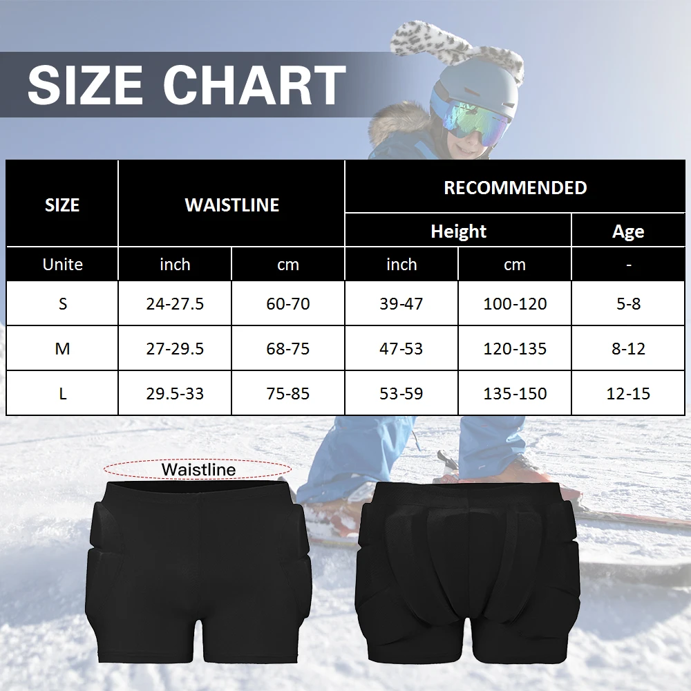 skating crash pads Kids Pads For Roller Skating Accessories 3d  For Butt And Tailbone Kids Hips Protective Pads