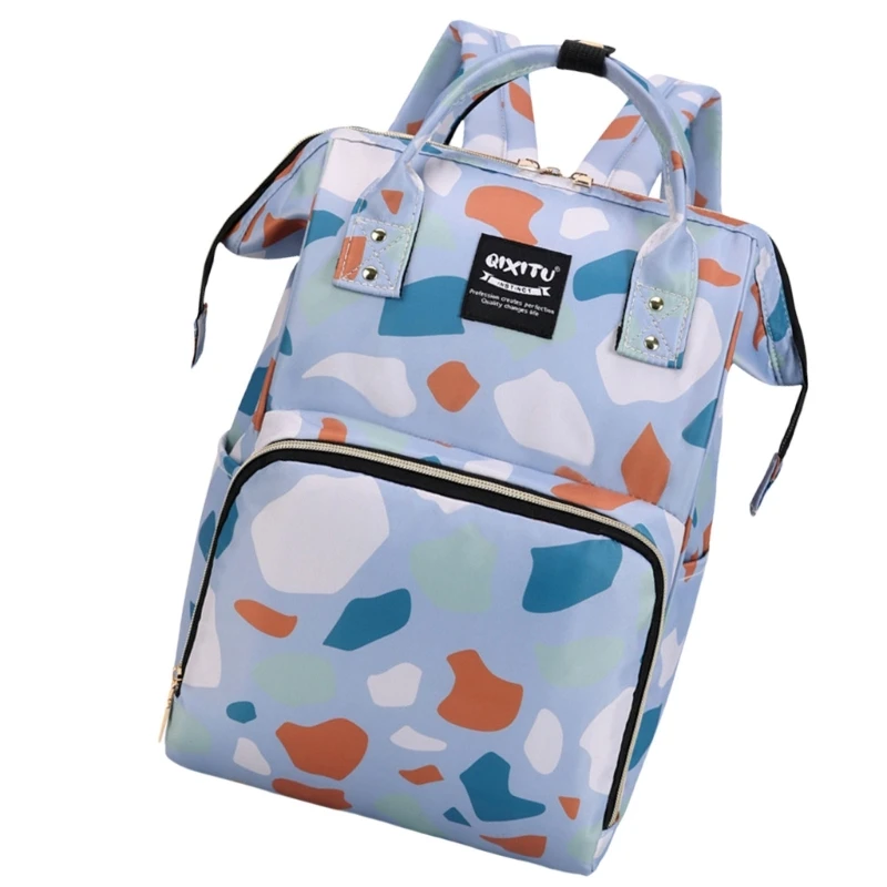 Mochila maternidad tela Oxford, bolsa almacenamiento viaje, estuche para pañales con almacenamiento espacioso para y