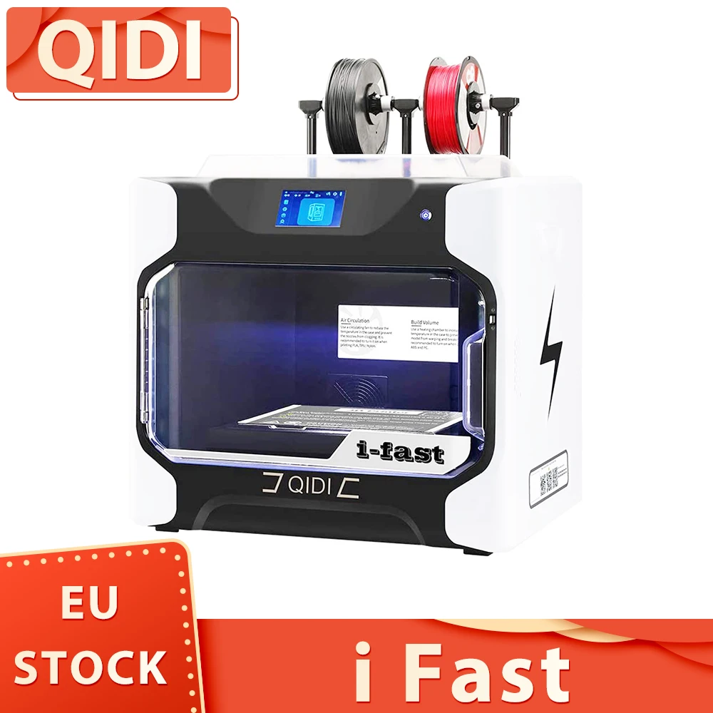 QIDI i Fast 3D Printer, Industrial Grade Structure, Dual Extruder for Fast Printing, 360x250x320mm