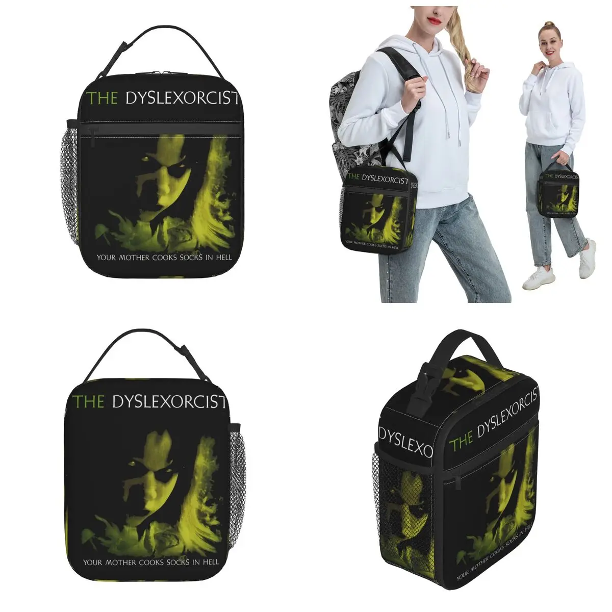 The Dyslexorcist Horror Movie Sacs à lunch isothermes, The Exorcist, Boîte de rangement pour aliments, Refroidisseur portable, Boîtes à lunch thermiques pour l'école