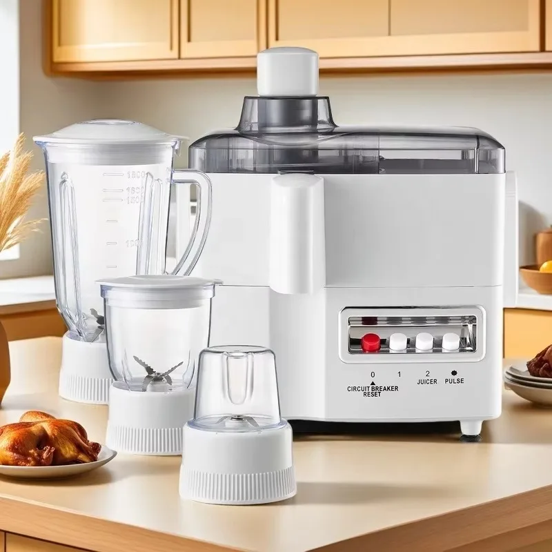 Neu eingetroffene multifunktionale elektrische Saftmixermaschine, 650 W, Smoothies-Mixer, 4-in-1-Küchenmaschine für den Haushalt