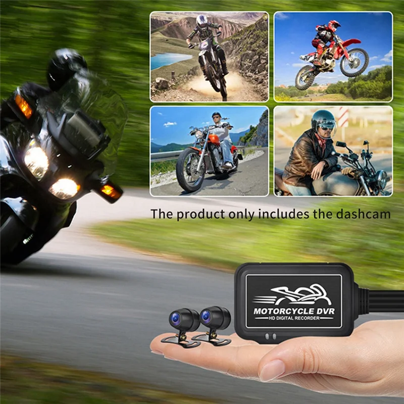 ATP226-1080P Dual Motorcycle Camera Waterdichte Rijden Recorder HD Nacht Video Recorder voor Motorcross Rijden