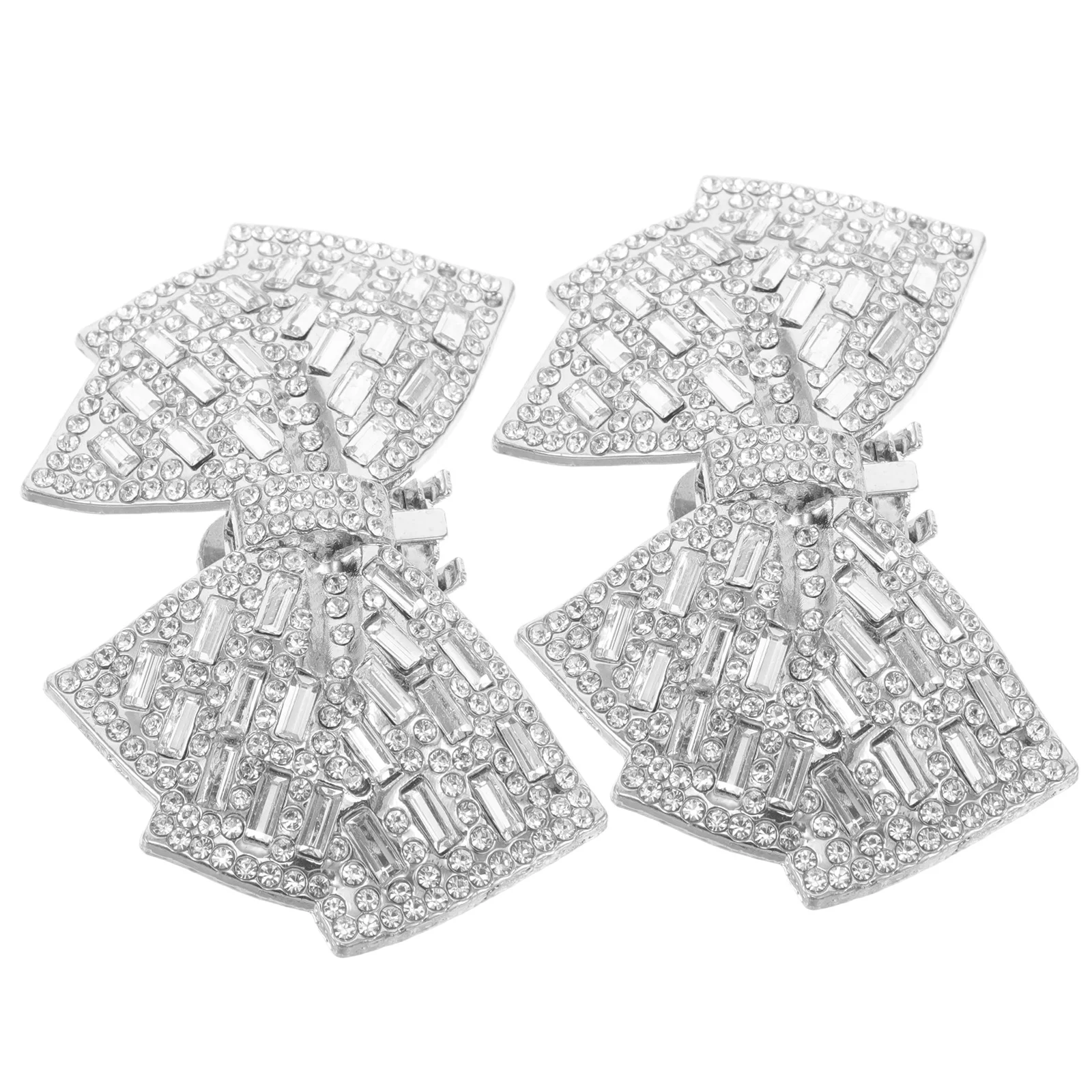 

2PCS High Heels Accessories Wedding Buckles Bowknot Clips Bride Shoes Decorations Detachableheelshoedecoration Shoeclipsforwomen