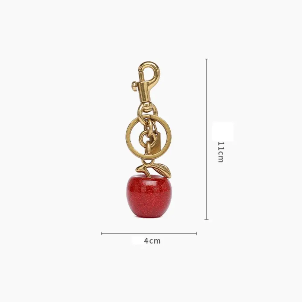 Fashionable Apple Apple Keychain Red Hangable Apple Backpack Pendant Shoulder Bag Decoration Bag