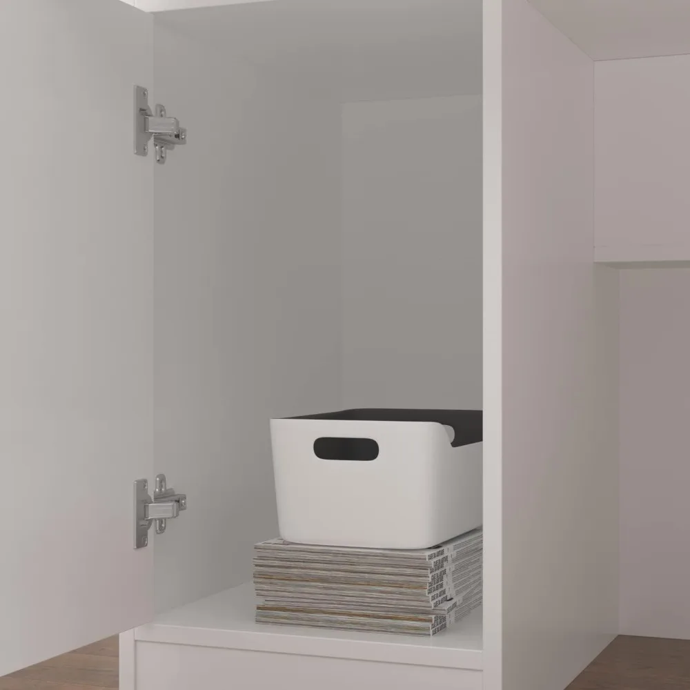 مكتب استقبال مع عداد، وعداد بيع بالتجزئة مع رف عرض مضاء وأدراج قابلة للقفل، لفحص غرفة الاستقبال في الصالونات #6