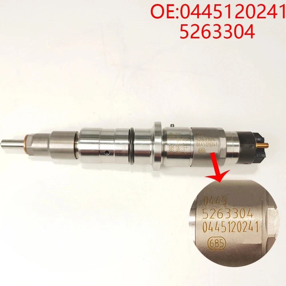 

Original High Quality New For 0445120241 5263304 Diesel Fuel Injector Common Rail Injector for Cummins
