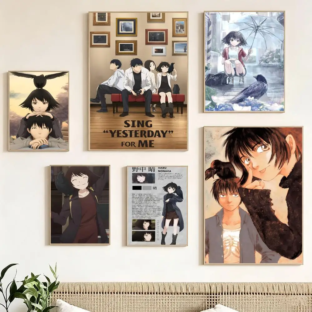 Japanese Anime S-Sing Yesterday for Me Poster Print Painting Home Decor for Bedroom Living Room Hallway