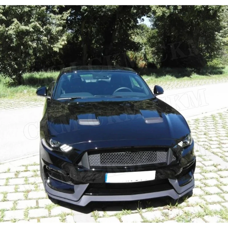 

PP Primer Materia For Mustang GT350 Style 2018 2019 2020l Front Bumper Body Kits Decoration Rear Diffuser Front Bumper Lip