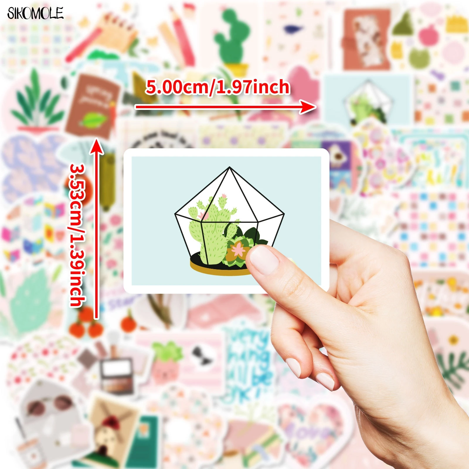 10/30/50 قطعة Kawaii لطيف ملصق Vsco لايف الكتابة على الجدران ملصقات جماليات INS ملصق مائي المحمول الهاتف الأمتعة سجل القصاصات سيارة ملصق