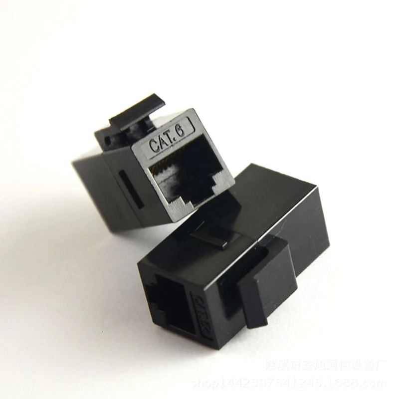 10 ชิ้น RJ45 Connector Cat6 Cat5e ตรงผ่านอะแดปเตอร์เครือข่าย Ethernet Dropsale