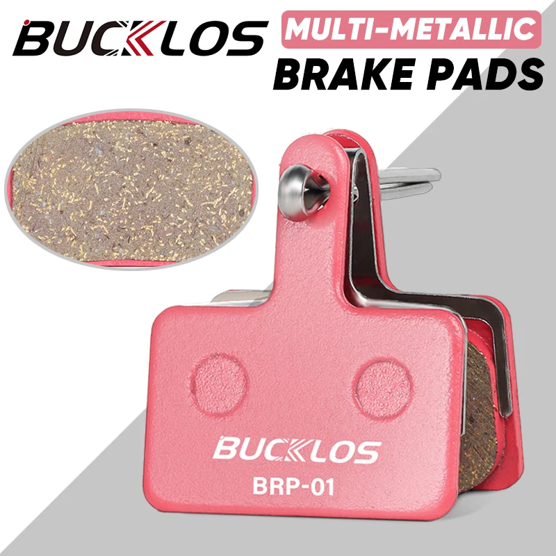 BUCKLOS Bicycle Metal Disc Brake Pads for SHIMANO B01S Wear-resistant Road Mountain Bike Brake Pads MTB Brake Pad for B03S B05S