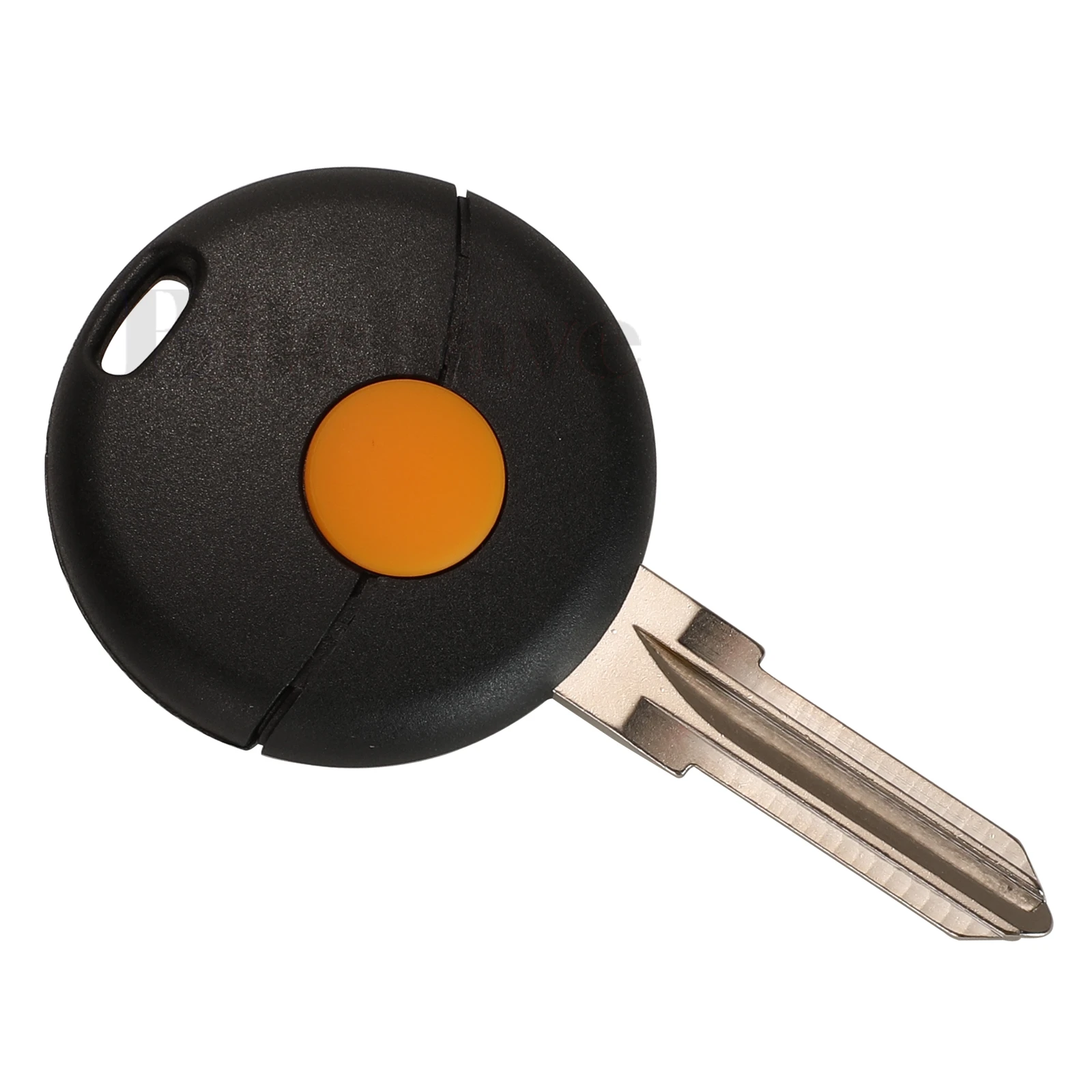 jingyuqin For Mercedes Benz Smart Fortwo Cabrio City Cross Fob Remote Car Key Shell Case Uncut Blade Replacement 1 Button