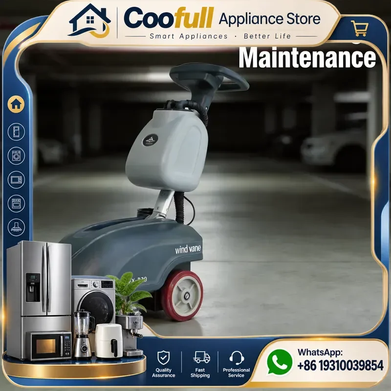 Automatic Floor Scrubber Machine Battery Powered Walk Behind Floor Scrubber for Warehouse Supermarket Garage