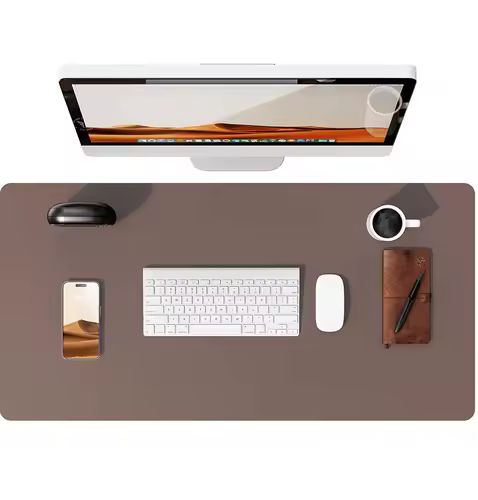 Large Mouse Pad,Office Desk Mat, Leather Desk Pad Protector, Non-Slip PU Leather Desk Blotter, Laptop Desk Pad - Image 21