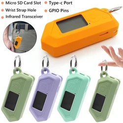 Silicone Case Cover For Flipper Zero Protective Case Portable Game Console Protective Cover with Carabiner Case for Flipper Zero