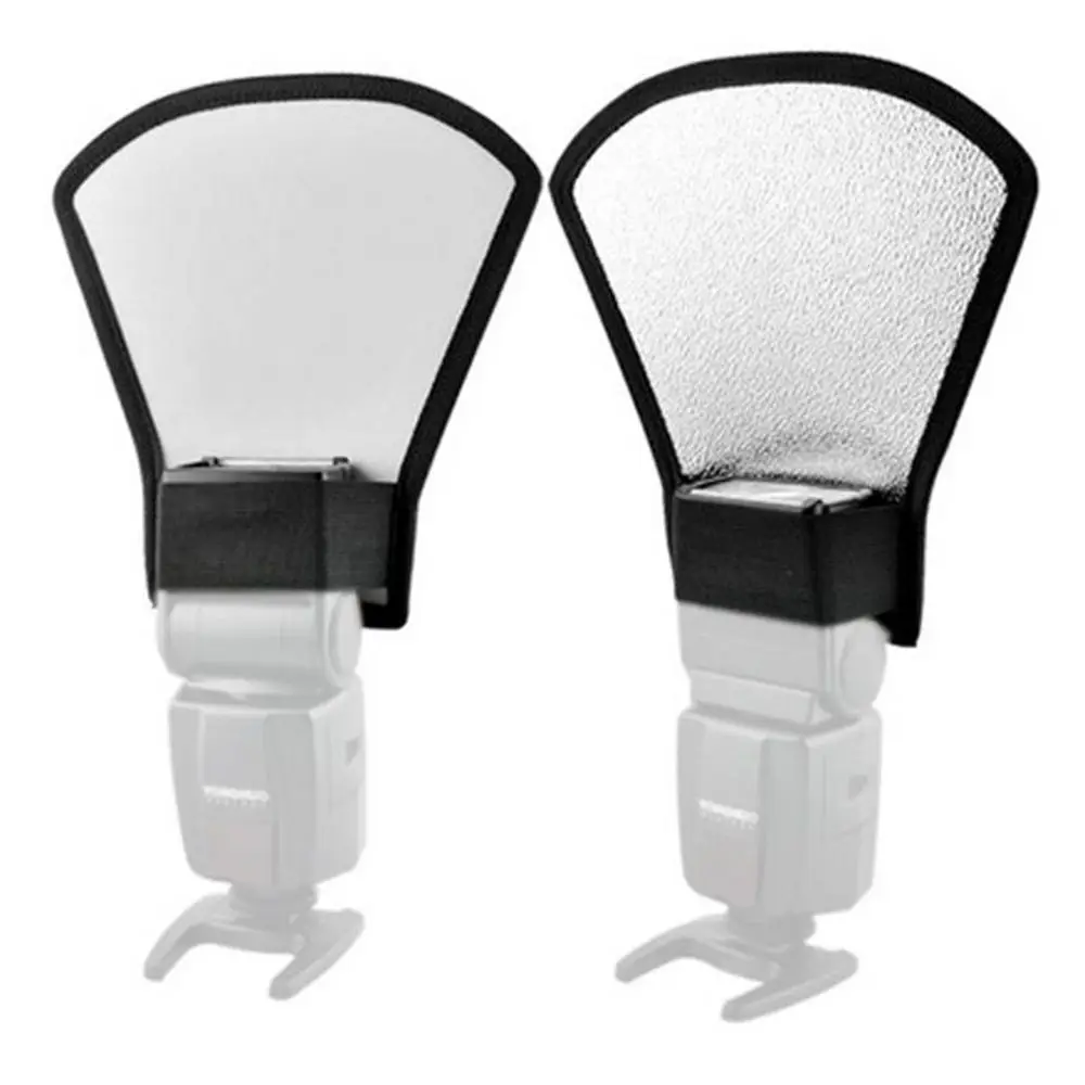 Portable For Cameras Photography Studio Photo Light Double-sided Spotlight Reflector Flashlight Helper Flash Diffuser