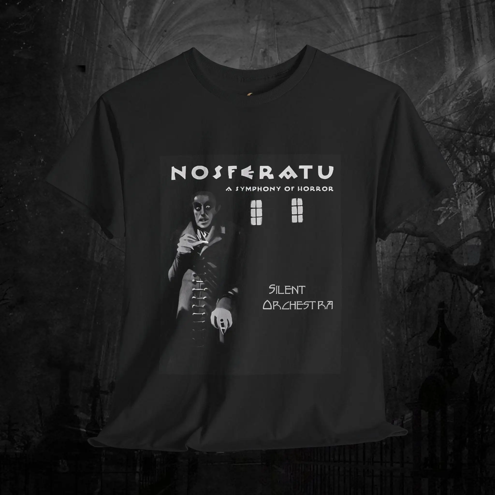 Nosferatu camiseta Vintage Retro vampiro película de terror ropa cuenta Original Orlock Merch gótico