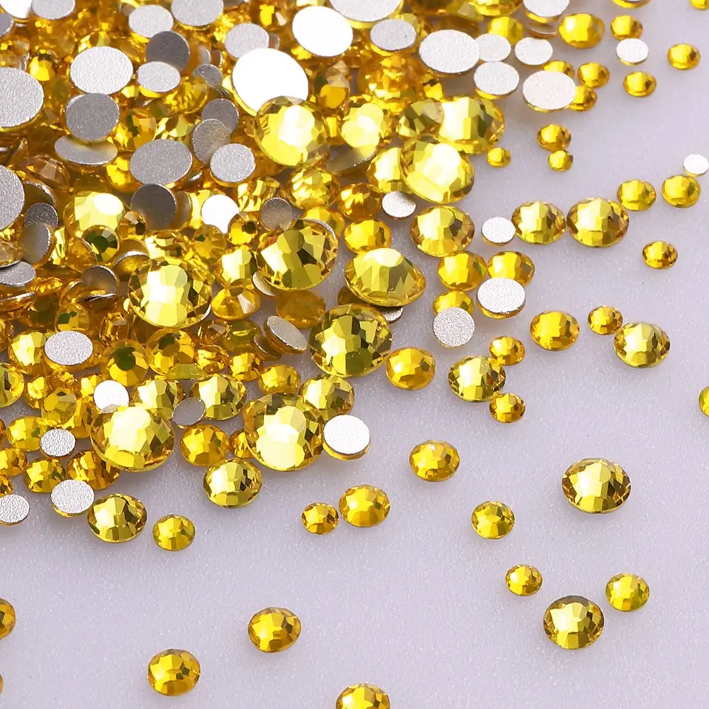 SS3-SS20 Mix Size Clear Crystal Non-Hotfix Silver FlatBack Rhinestones Decorations DIY Glitter Stones 3D Nail Art Accessories image 3