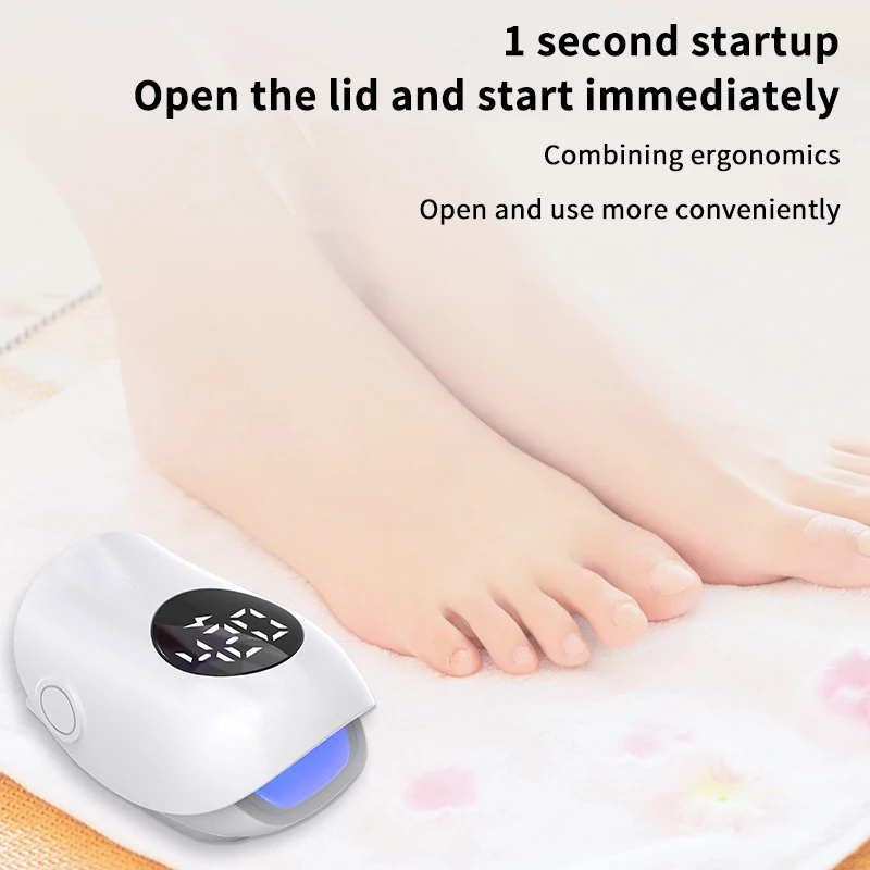 USB Charging Nail Fungus Treatment Device-930nm Infrared & 470nm Blue Light LED Laser Onychomycosis Nail Care Phototherapy Lamp