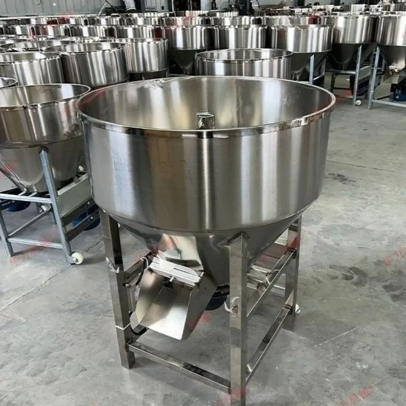 304 Thickened Stainless Steel Feed Mixer Corn Flour Wheat Medicine Food Plastic Granule Color Mixing Blender
