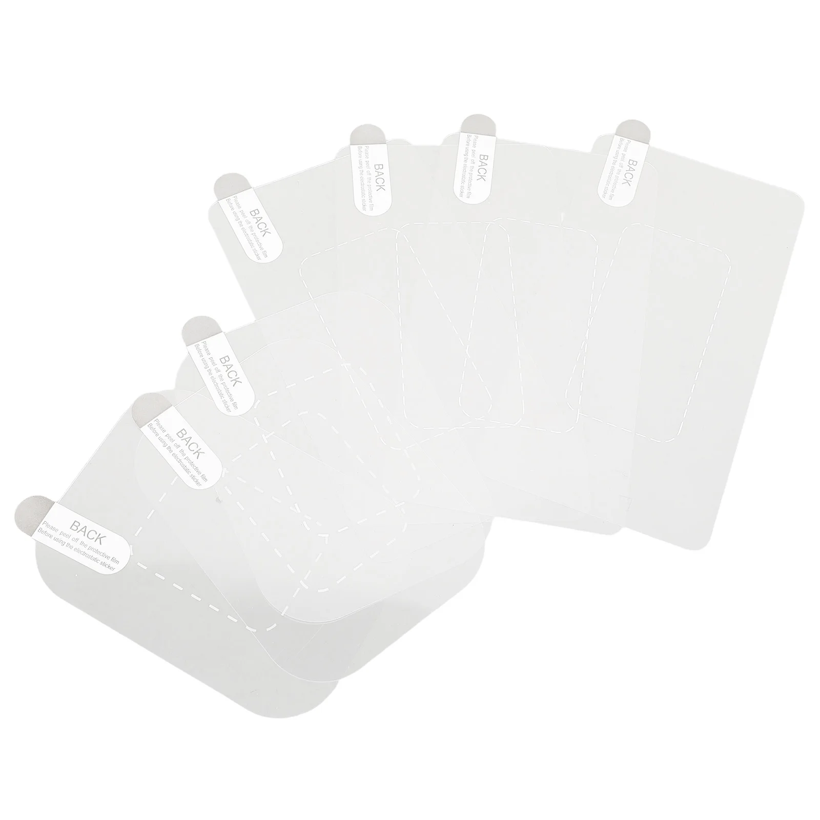 

8Pcs Static Dashcam Static Adhesive Stickers Protective Windshield Film Clear Scratch Prevention for Dash Camera Mount