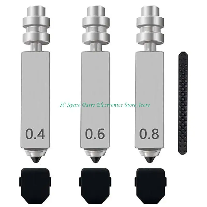 SZ High Performances 3D Printing Nozzles 0.2Mm 0.4Mm 0.6Mm 0.8Mm Plated Metal Extruder Components