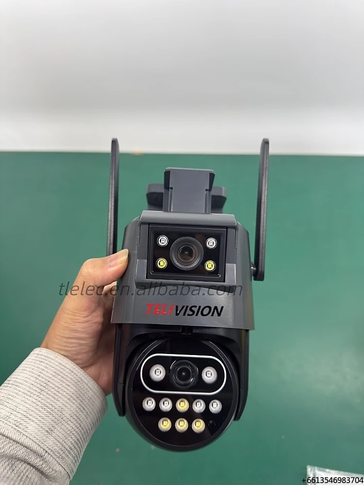 AOV Dual-Lens Solar Camera Hieasy 4K 8MP 4G SIM AI Alarm Two-Way Audio Human Tracking Solar Panel Camera