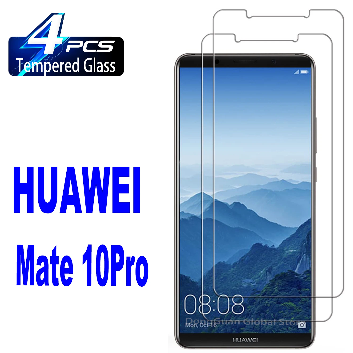 

2/4 шт., закаленное стекло 2.5D для Huawei Mate10 Mate 10 Pro