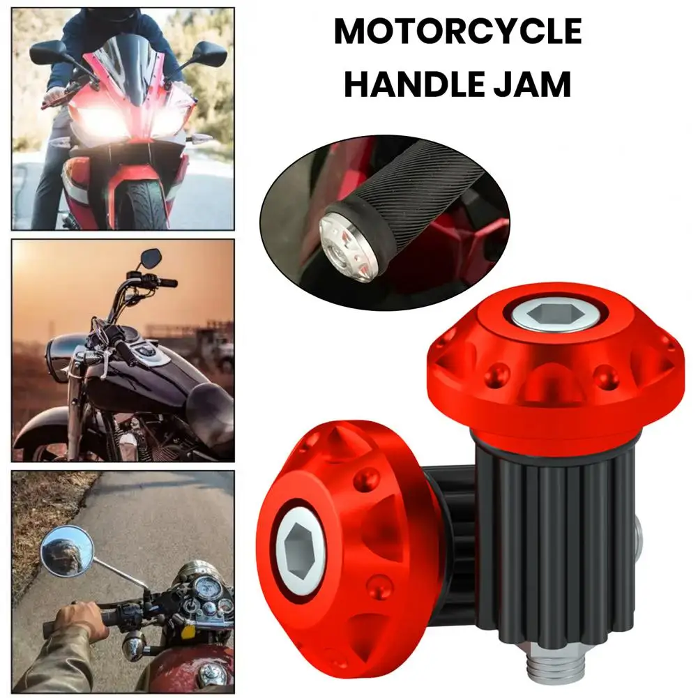 Aluminum Alloy Handlebar End Motorcycle Handlebar End Plug Trim Cover Cnc Aluminum Alloy Universal Motorbike Scooter Grip Handle