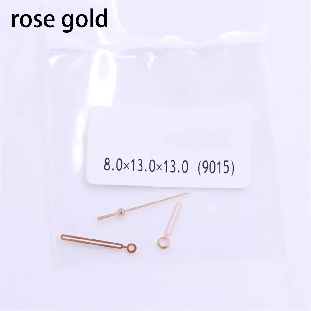 Acessórios de relógio ponteiros adequados para movimento 9015, peças de reparo de relógio, hora, minuto, segunda mão, agulha de relógio de 3 pinos