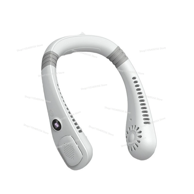 

Портативный шейный вентилятор для лета с USB-зарядкой, умный цифровой офисный вентилятор