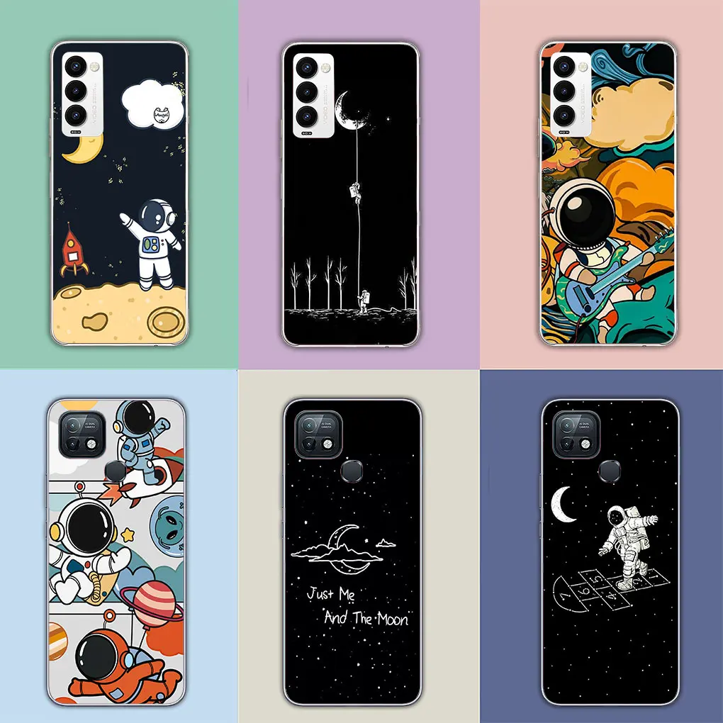 Creative Design Art Astronaut Moon Phone Casing for Motorola Moto G13 G14 G53 G54 G62 G72 G82 G84 E13 E20 G42 G32 G23 G22 Case