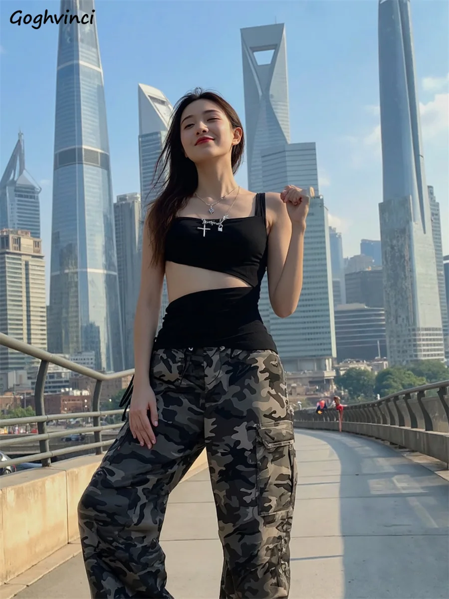 

Женские брюки с карманами, с высокой талией, повседневные, свободные, прямого кроя, с эффектом омбре, градиентного цвета, модные, в уличном стиле, широкие