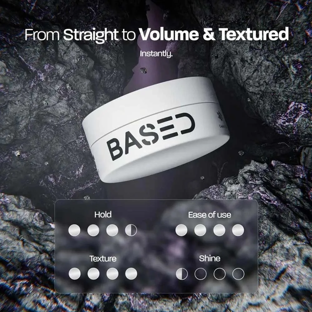 BASED Hair Texture Powder/Sea Salt Spray/Sandalwood Conditioner/Hair Waxes/Sea Salt Curling Spray For Volume Textured Hairstyle