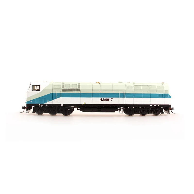 Train Model HO1/87 Qinghai-Tibet NJ2 Diesel Locomotive White Green 4 Car Number Collectible Gift Toy Model