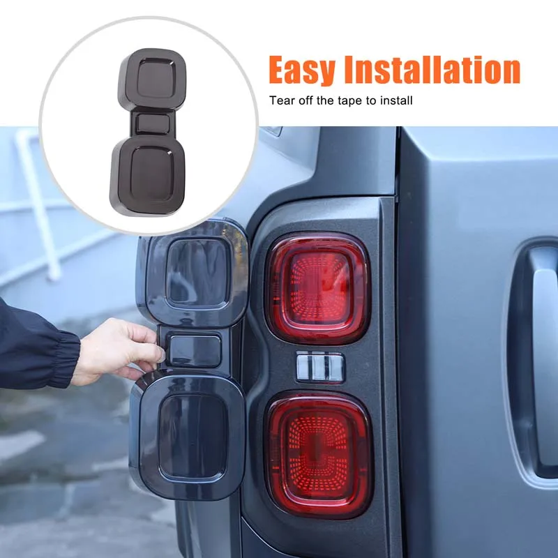 

Для Haval H9 Raptor 2024-2025+ ABS черный Стайлинг автомобиля защитный чехол для задних фонарей автомобиля декоративная наклейка внешние аксессуары автомобиля