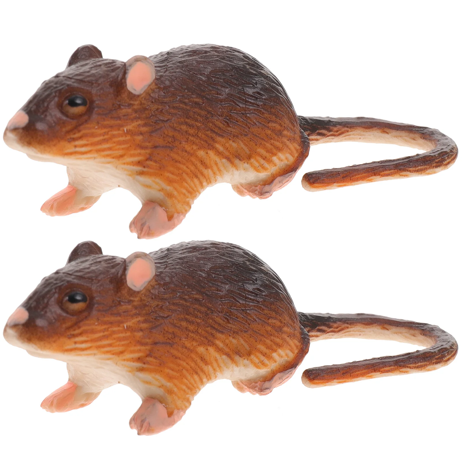 

2Pcs Fake Rat Animal Model Toys Halloween Party Prank Prop Decor Simulated Rat Model Fake Mouse Toy Practical Jokes Stage Props