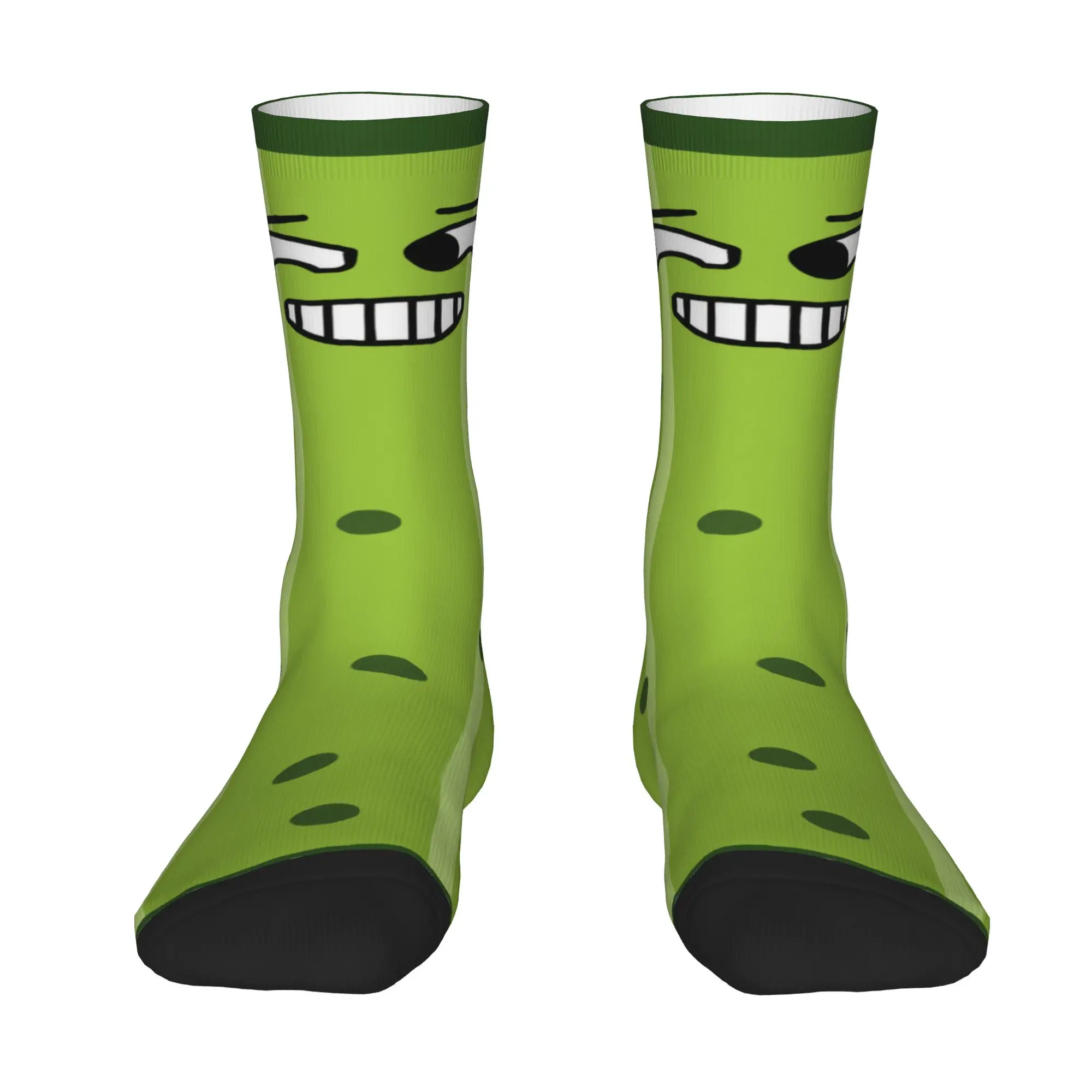 Women Men Socks Cucumber Smiling face  Stockings Non-Slip Soft Breathable Socks Spring Korean Custom Cycling Socks